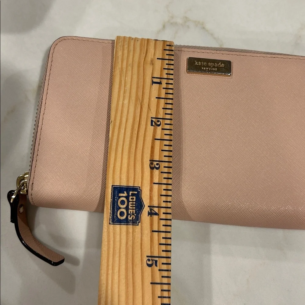 Kate Spade‎ Neda Newbury Lane Saffiano Leather Zip Around Wallet Dusty Pink